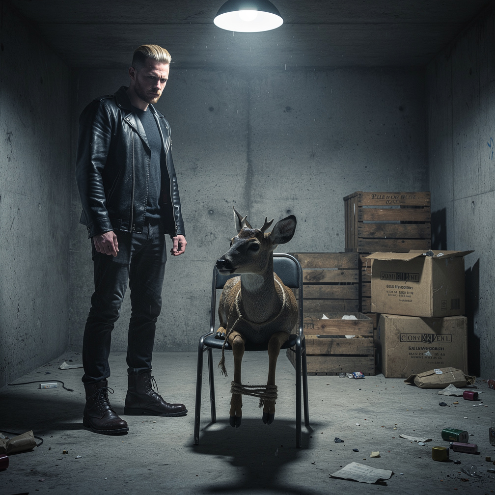 Berk cereni sandalyeye baglar