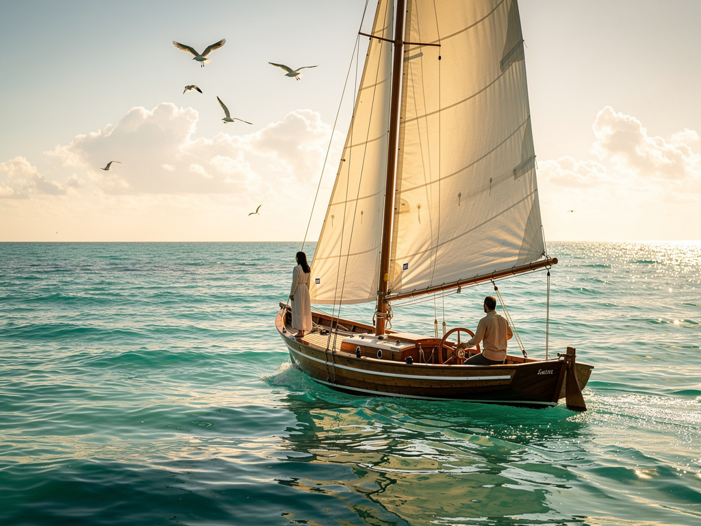 Hayal et: Fulya ile Bedirhan denizde.