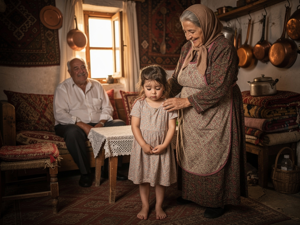 Annemi köye bırakıp gurbete gidermiş babam annem kalabalık evde beş çocukla onu beklermiş.