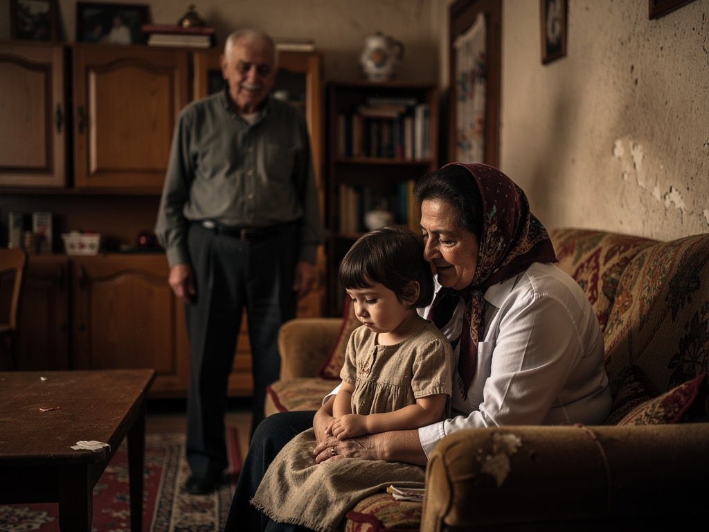 Evi terk etmiş yani bizi hiç kimseyi gözü görmemiş aslında o da babama karşılık verirmiş kendini ezdirmemiş ama gönül istemey