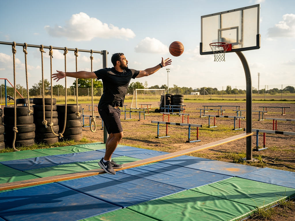 Hayal et: Survivor denge tahtasında İsmail YK yürüsün. 
Parkurda çıktıktan sonra basket atsın.