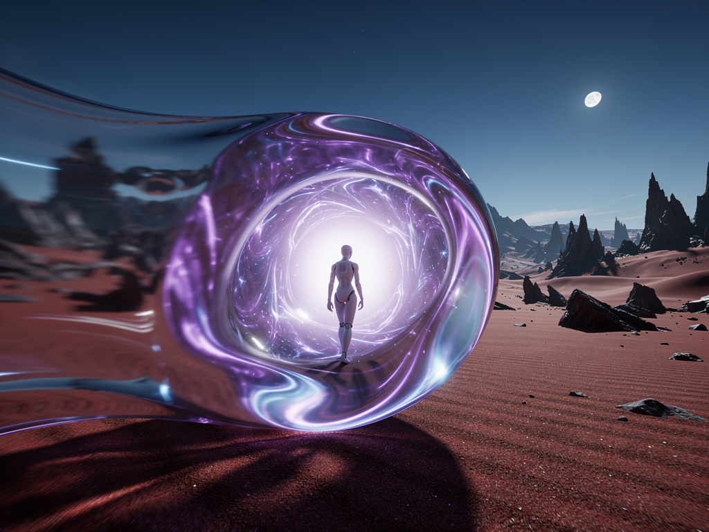 تخيل لو: شخص يمشي ويدخل في ثقب دودي وينتقل لعالم ثاني لكوكب آخر هو الكائن الذكي الوحيد.