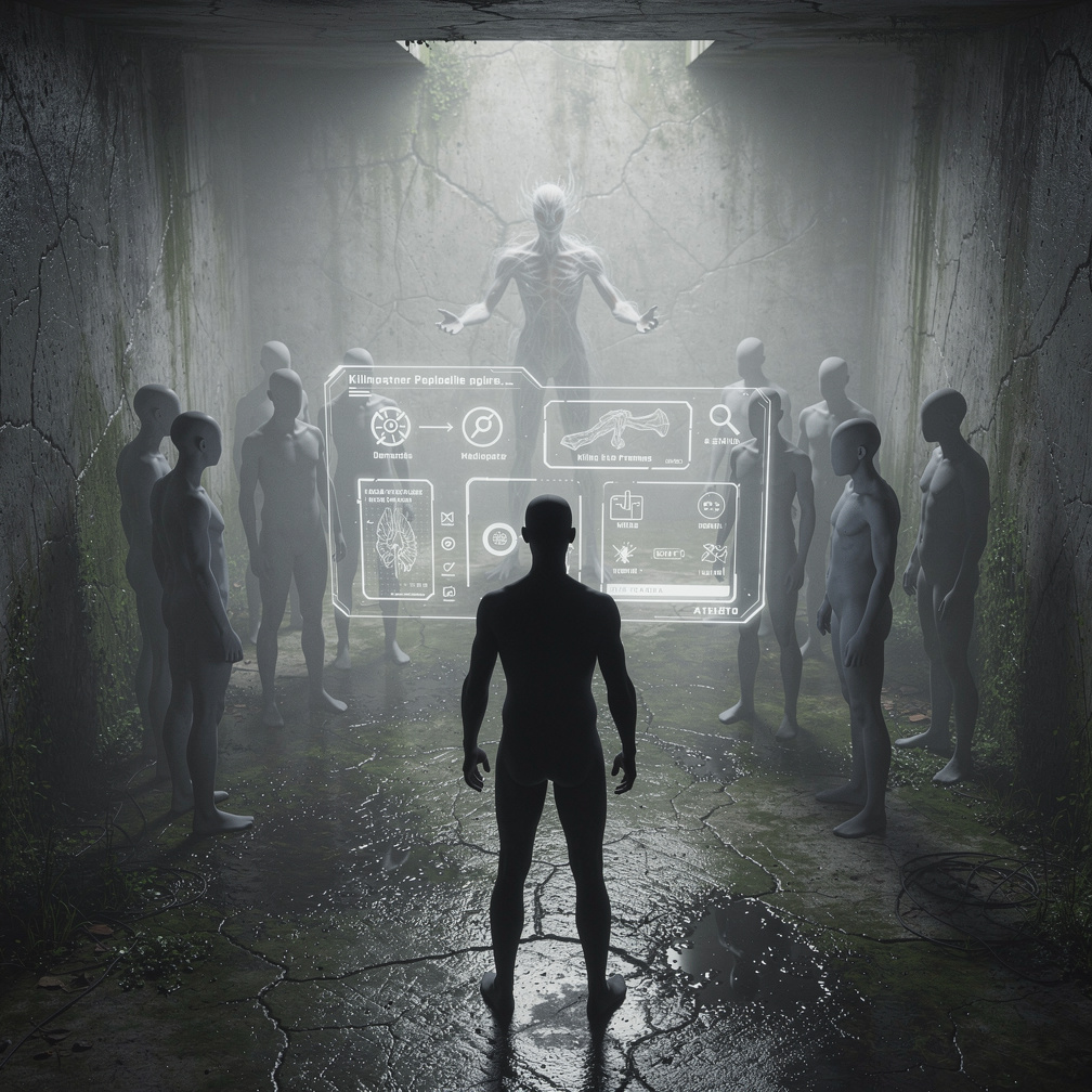 Este sistema te permite ver tus estadísticas mediocres y 1 nivel para mejorar tus cosas deberás matar personas o criaturas bu