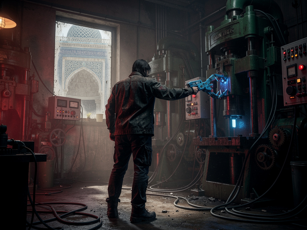 Her yerde makineler var bir şeyin seni izlediğini fark ediyorsun grap-pak bir yere doğru uzatırsın.