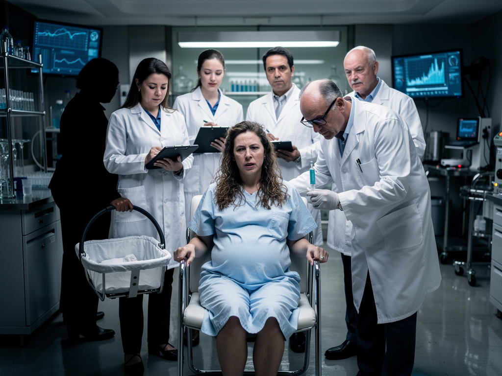 Imagine if: Thirty years ago, a massive global conglomerate tricked desperate parents into injecting their unborn children wi