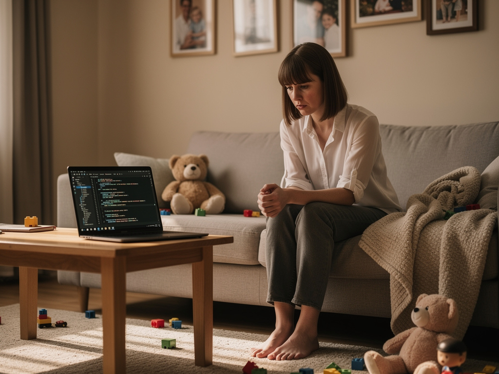 Imagine if: Mom life! I'm Sara, an IT engineer who loves her family, struggling with work and her husband's fights.