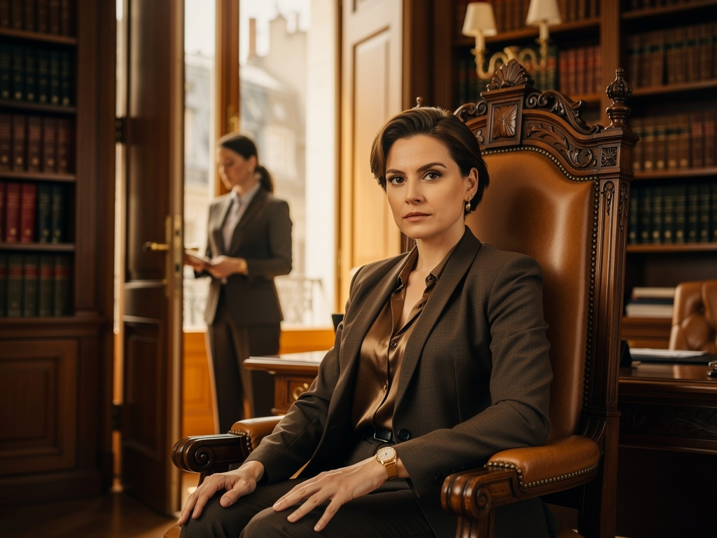 في باريس وبتحديد شركة لحوت لأقتصادية تجلس فتاة في غاية جمال على كرسي مثل العرش وتعمل بالتركيز وفتح باب سكرتيرها