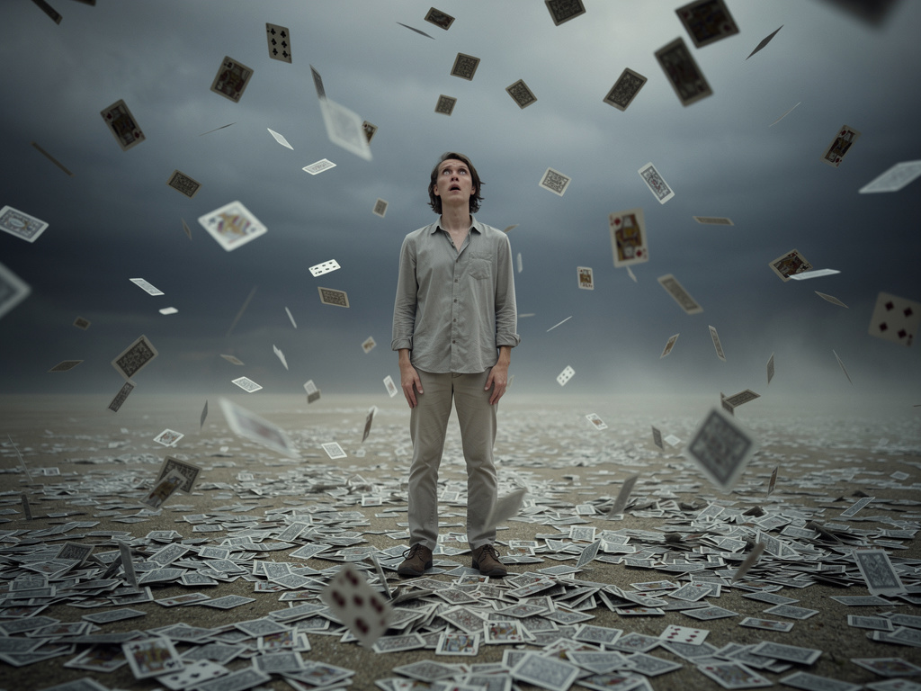 You stand frozen, not of time, but of sheer absurdity and shock.