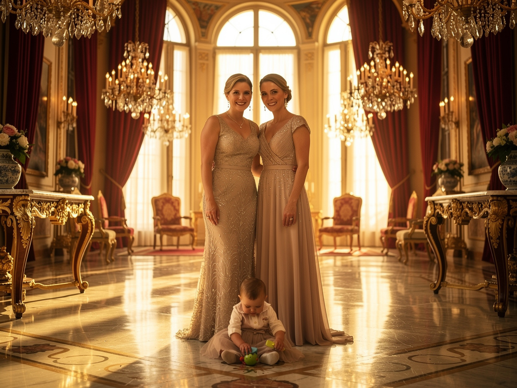 تخيل لو: تعثر لقاء ليسا بروزي بالصدفة فتأخذها إلى القصر، تتطور علاقتهما وتعيشان معًا ثم يتزوجان بعد حمل روزي وتنجبان هايرين. 