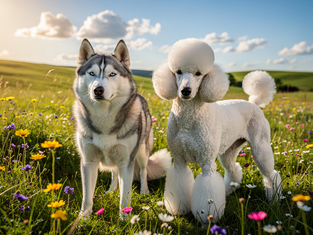 Imagine if: Husky and poodle.