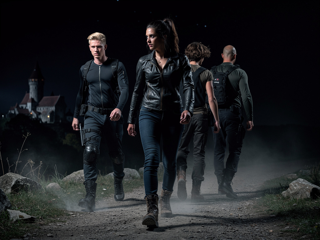 Después de acabar con un día de vampiros ellos se van a sus casas para descansar porque son personas comunes con vidas normal