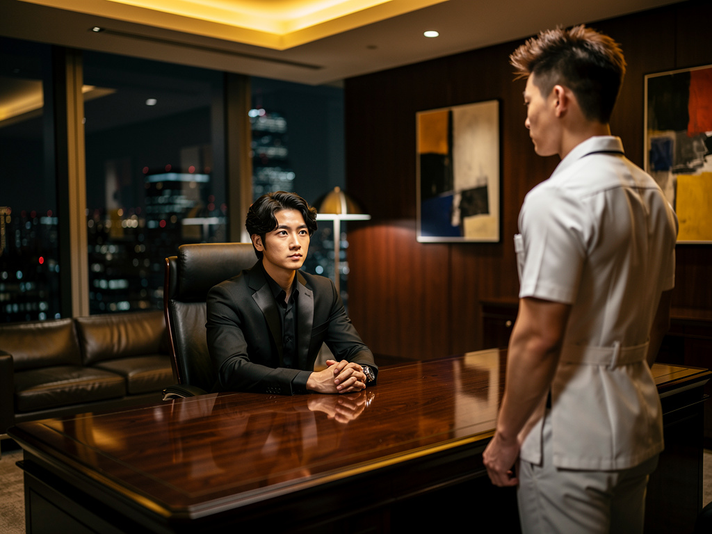 Imagine if: Make a BL story in which Jungkook is a mafia CEO and Anuj is a trainee.