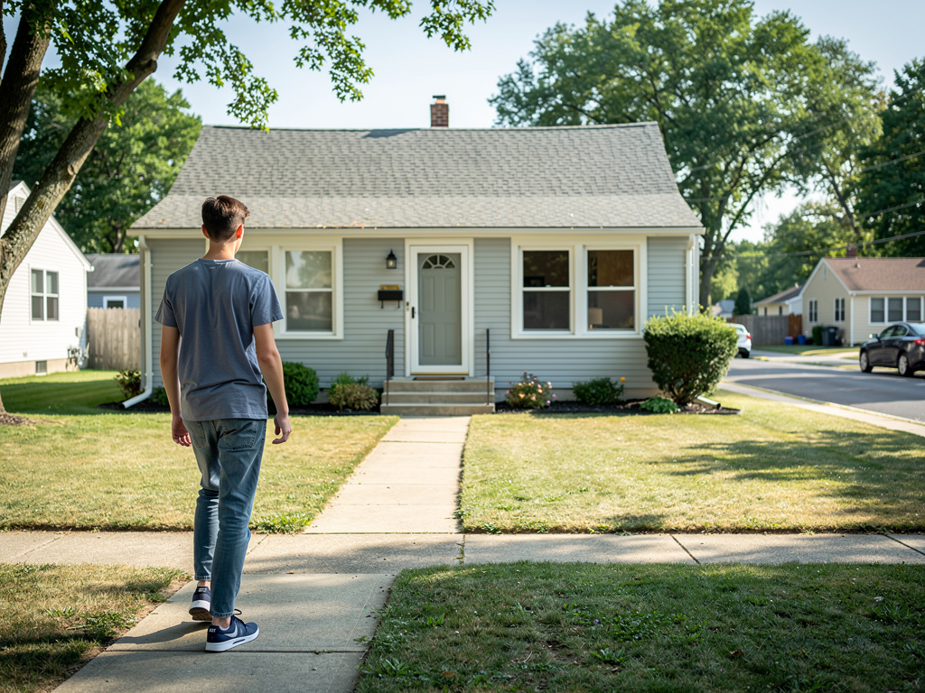 Imagine if: John was a 18 yr old man coming to his home.