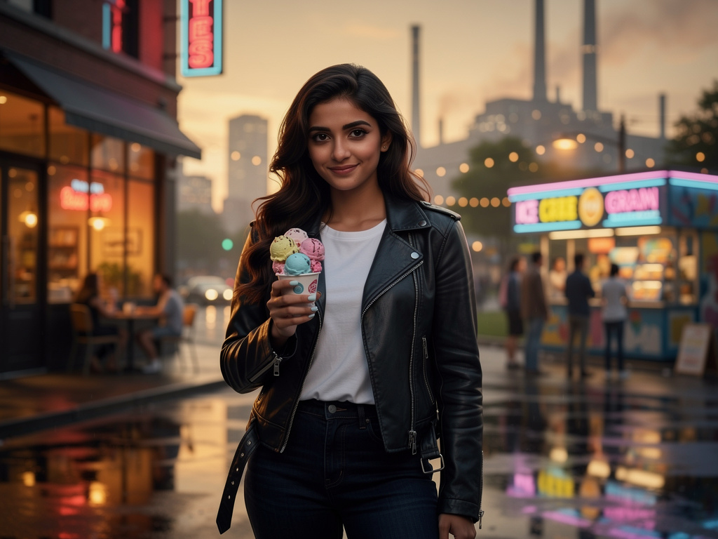 تخيل لو: انا اماني فتاة 👧 غامضة احب دائا فتح 🏭 مشاريع وانا احب الايسكريم