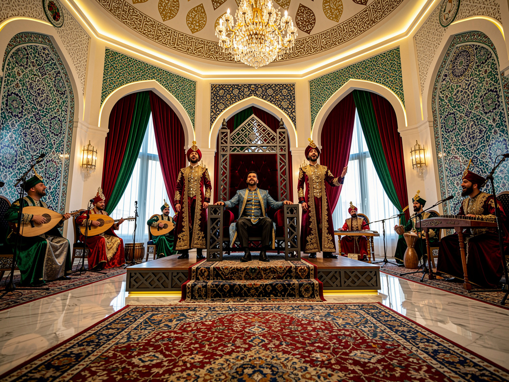 The sultans are singing songs.