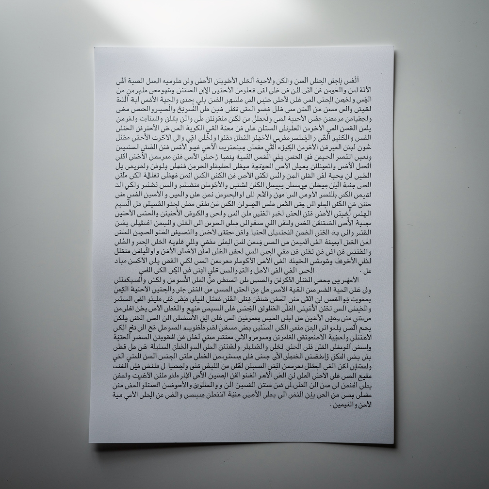 تخيل لو: هذا نص عربي لاختبار اللغة وهو طويل بما يكفي.