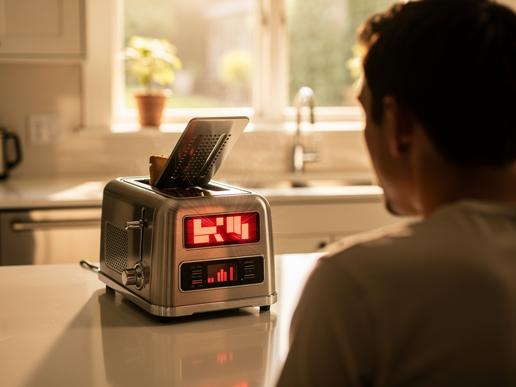 Hayal et: Mutfakta olduğun sırada, tost makinesinin sadece konuşmayı öğrenmekle kalmadığını, aynı zamanda talepkâr bir yaşam 