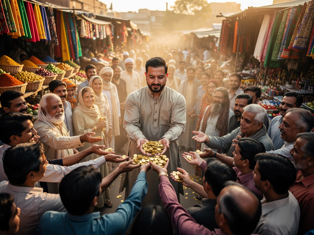 Halkımı gezip akçeler dağıttım ve onların güvenini kazandım.