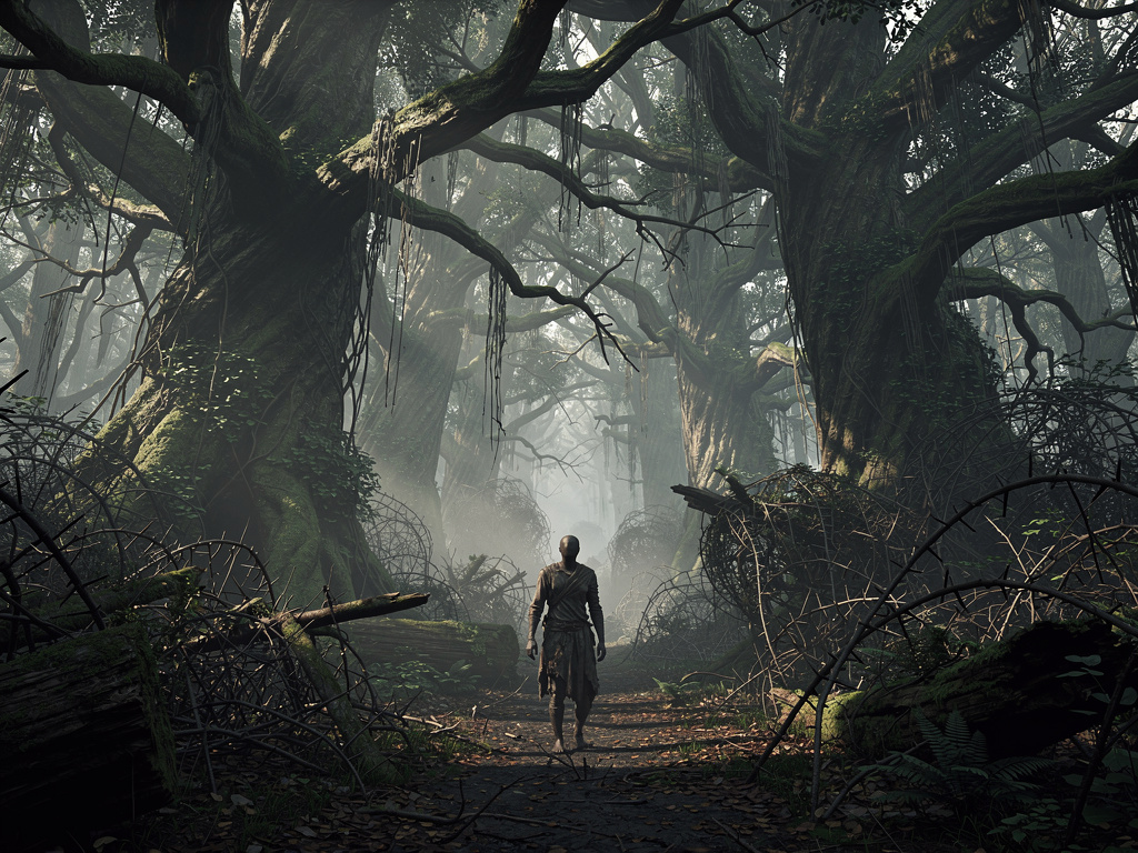 Hayal et: Gözlerini açınca kendini Allah'ın unuttuğu bir ormanda ağaların ile gezerken buluyorsun.