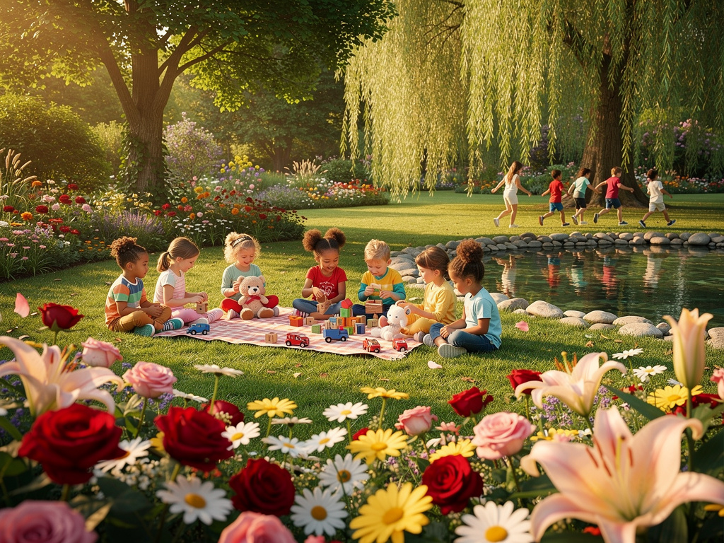 Imagine if: Chote bachay jannat jaisa bagh mein khel rahe hain, har taraf phool, soft noor, halki hawa chal rahi hai.