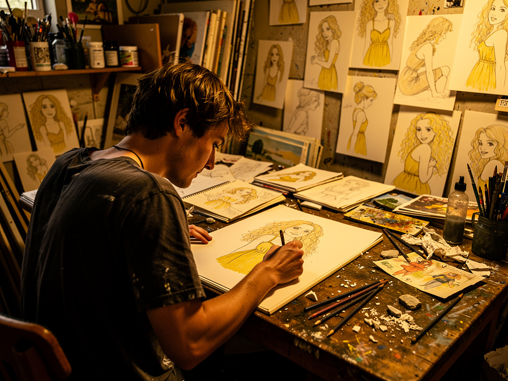 تخيل لو: حبسكِ شخص مهووس بكِ لكي ترسميه في كل رسوماتكِ غير مهتم بمشاعرك.