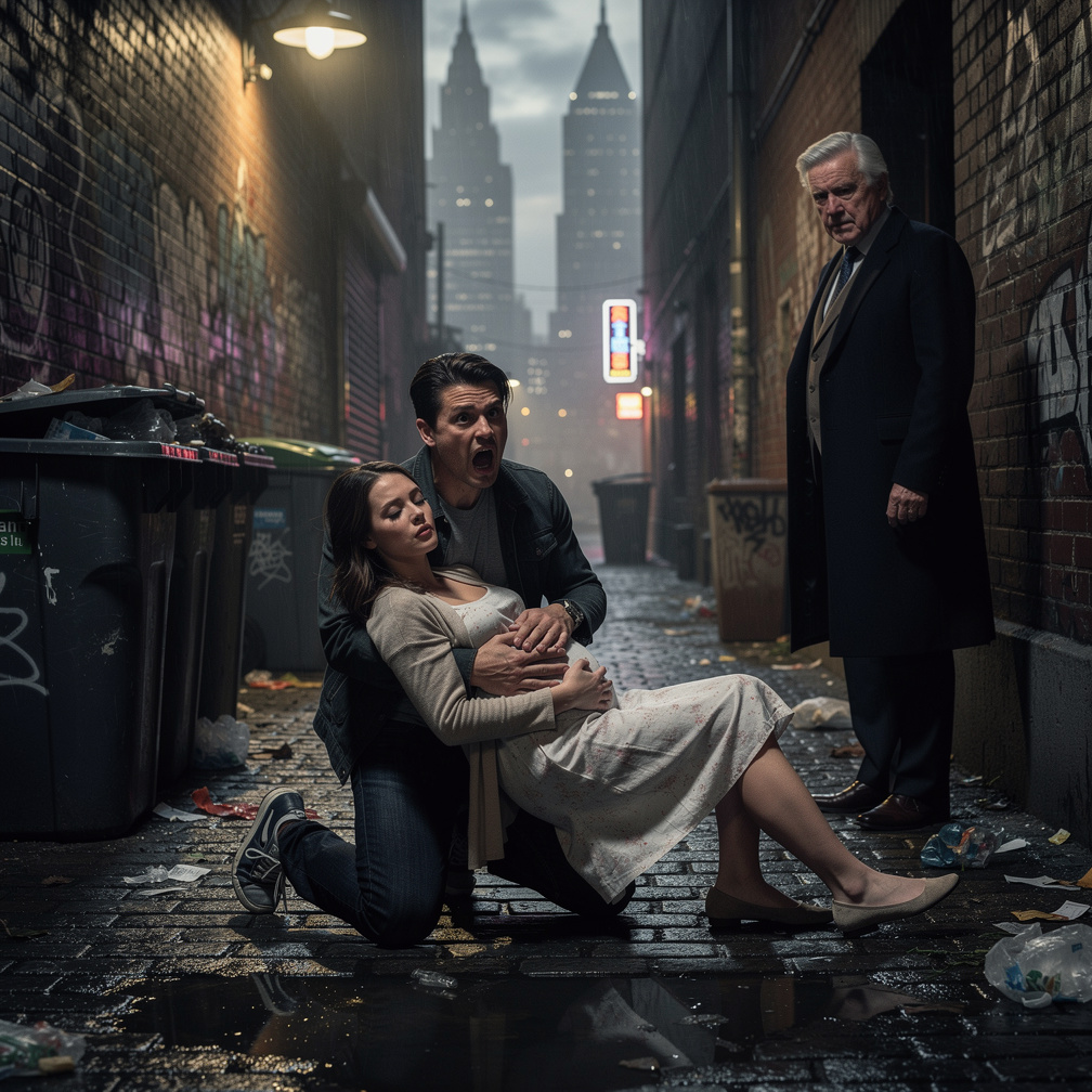 Hayal et: Tommy Oliver ve eşi Catherine Oliver, Catherine Oliver hamileydi bu arada. Evleri Angel Grove'dan Gotham şehrine iş