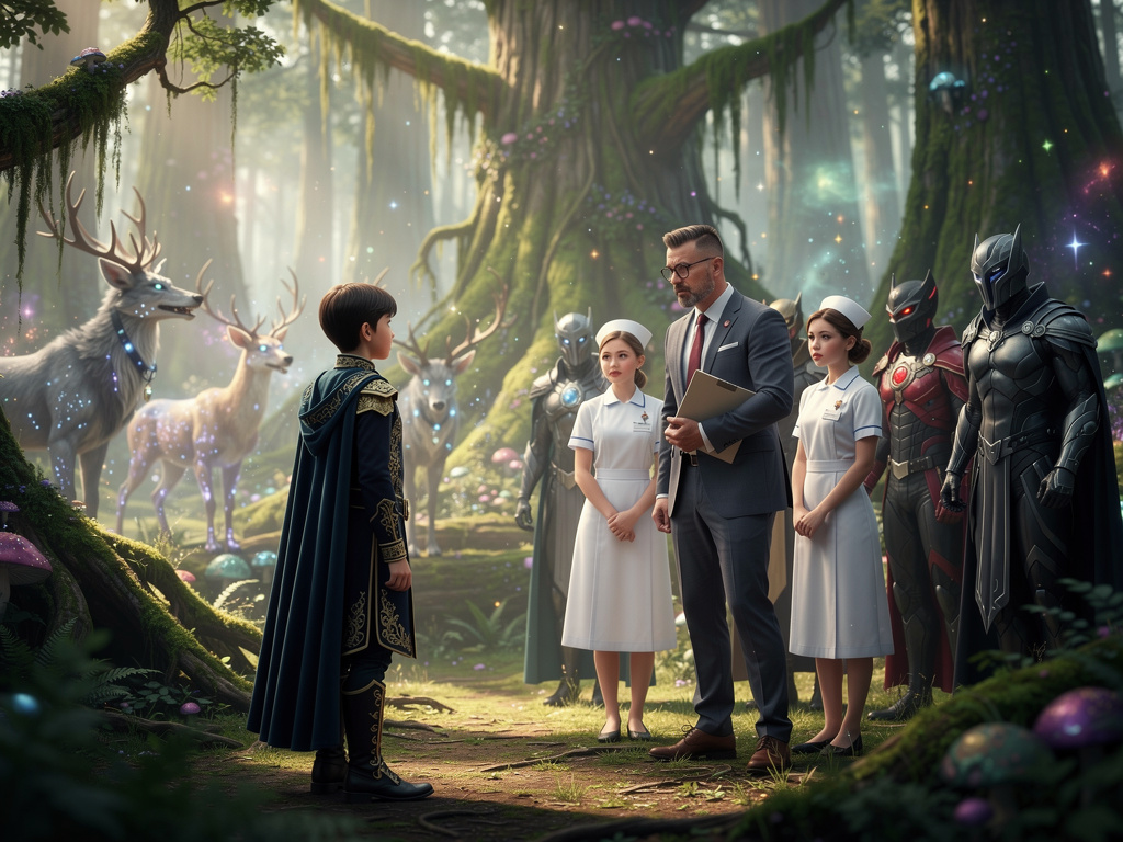 تخيل لو: يتم نقل جميع أبطال عشرة الأوائل و طلاب و معلمون و ريكفرغيل و مدير نيزو و غراند تيرنو و اشرار الى عالم اخر  يستخدمون 