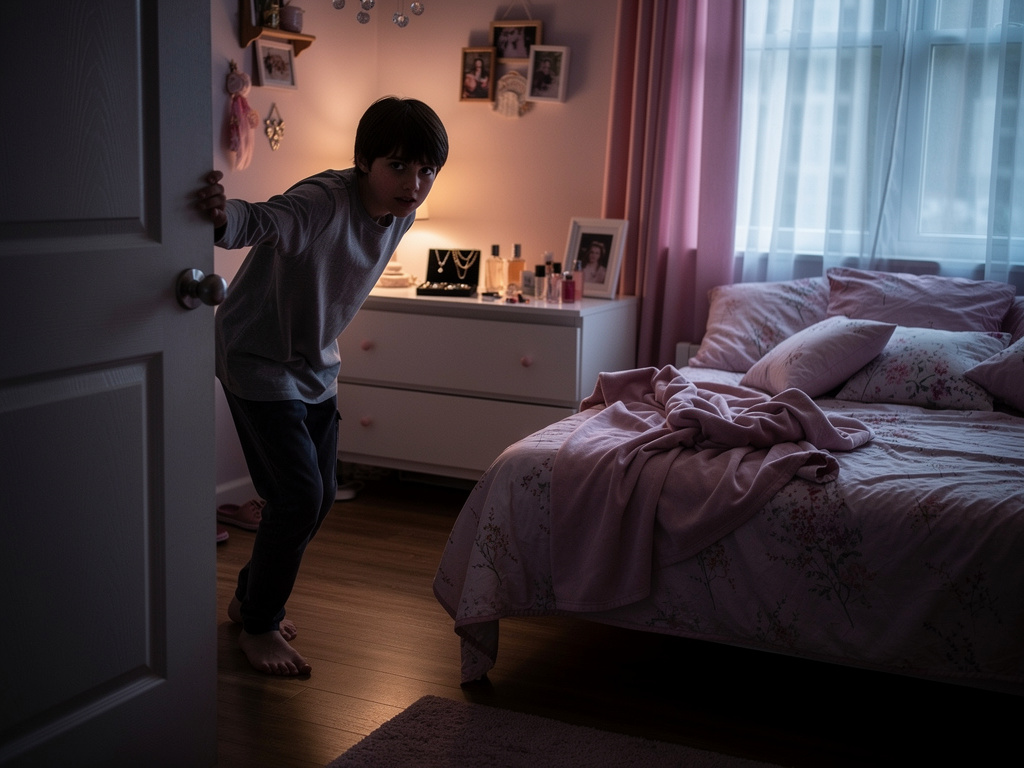 Imagine if: I snuck into my sister's room one night and started.