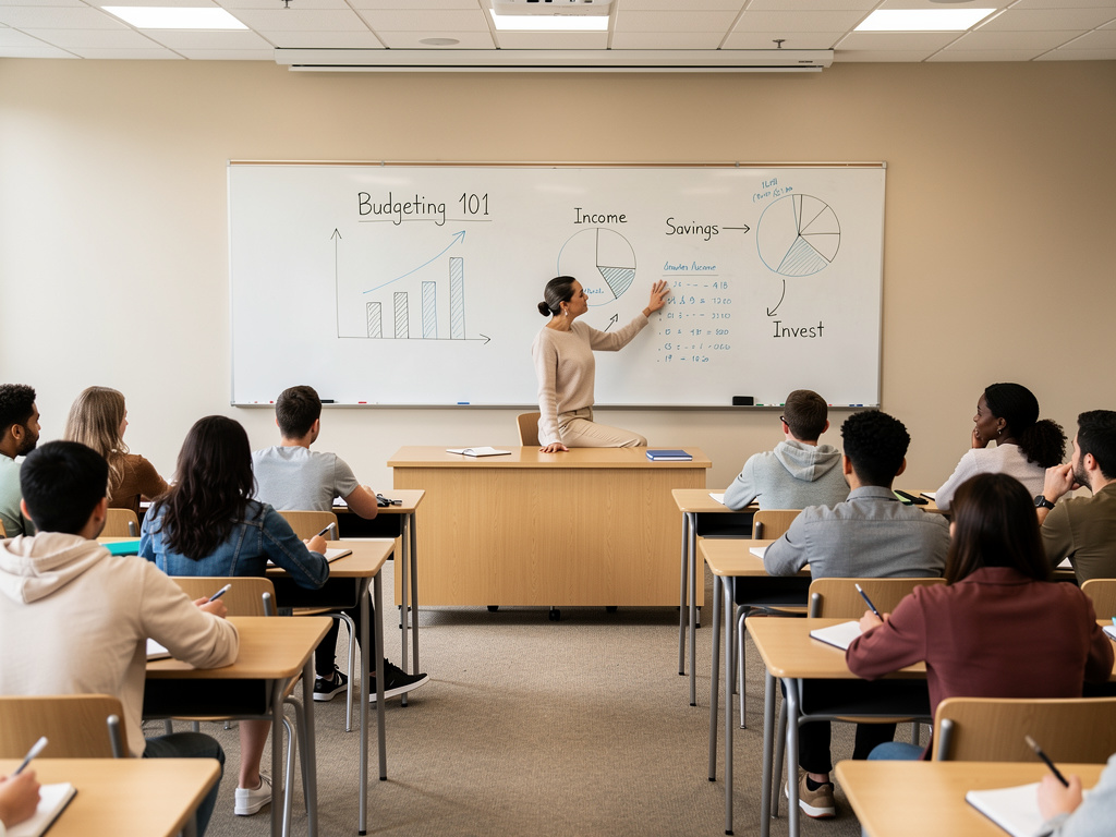 Imagine se: Eu sentado, dando uma aula sobre educação financeira e os meus alunos satisfeitos.