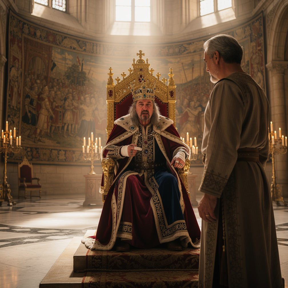 تخيل لو: كان هناك ملك في قصره ، نادى الوزير بزعر و صياح: " الحقني يا وزير " . جاء الوزير بهرولة قائلا: " في ايه يا مولاي حصل