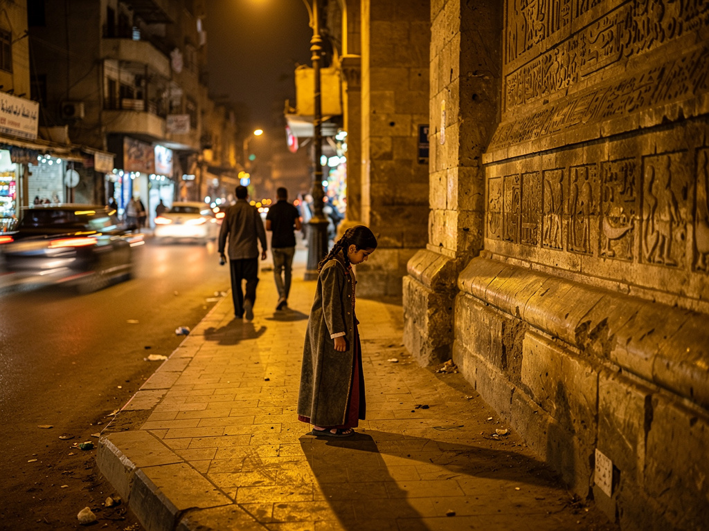 تخيل لو: 🖤 "مدينة منسية تحت الأرض"
في قلب القاهرة… تحت الزحمة والضجّة، كان في سر محدش يعرفه.
“ليان” بنت عادية، بتحب تمشي لوحد