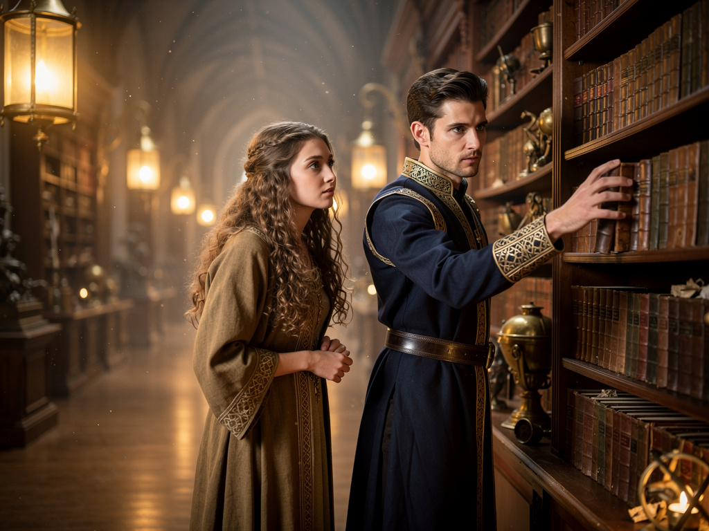 تخيل لو: ليان تعمل في مكتبة سحرية وتلتقي بالأمير آسر الباحث عن كتاب الحقيقة لإنقاذ والده الملك. يكتشفان لعنة تربطه به، وتنشأ 