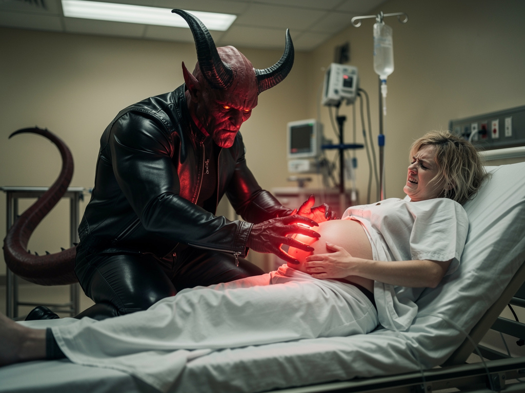 Imagine if: I want to create a devil entering belly.