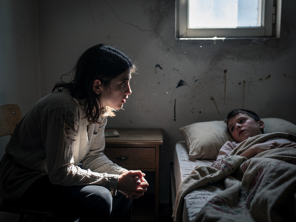 Hayal et: Onbeş yaşlarında küçük bir kız vardı ailesinin durumu kötü erkek kardeşi ise hastaydı.