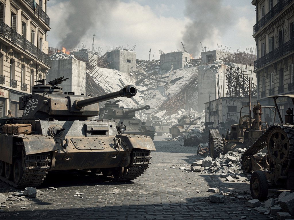 Almanlar kısa sürede Paris'e giriyor.