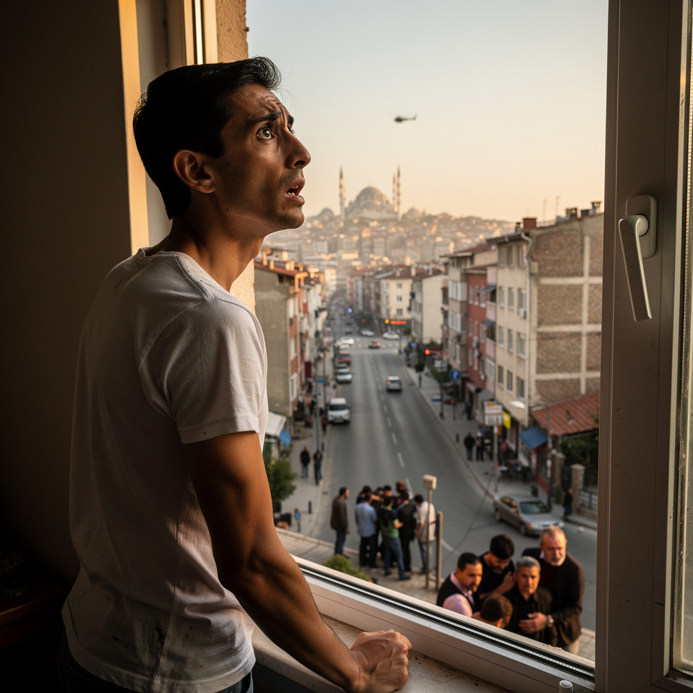 Dışarıdan bağrışmalar gelmeye başlıyor. Sende hemen kendini sokağa atıyorsun. İnsanlar korkarak birbirleriyle konuşuyor. Sonr