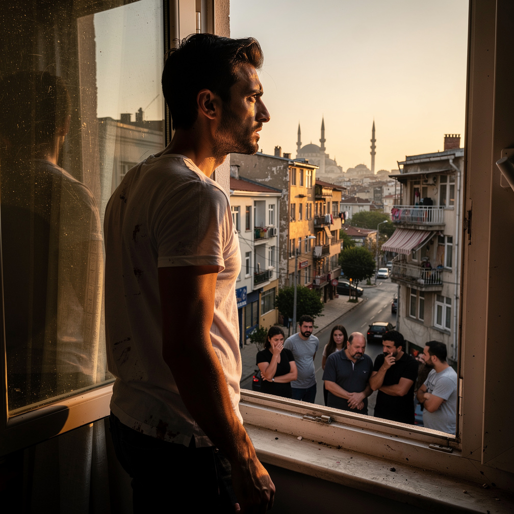 Sokağa çıkıyordun. Tanıdığın insanlara ne olduğunu soruyorsun ama kimse ne olduğunu bilmiyor. Bu arada siren sesleri kesiliyo