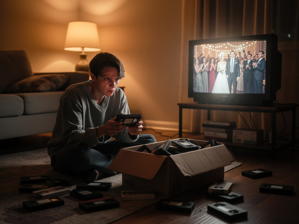 وبينما كنتُ أحدّق في الشاشة، لاحظتُ شيئًا لم يكن يجب أن يكون هناك…
شخص يقف في زاوية الفيديو، بعيدًا عن الجميع، لا يصفّق ولا ي