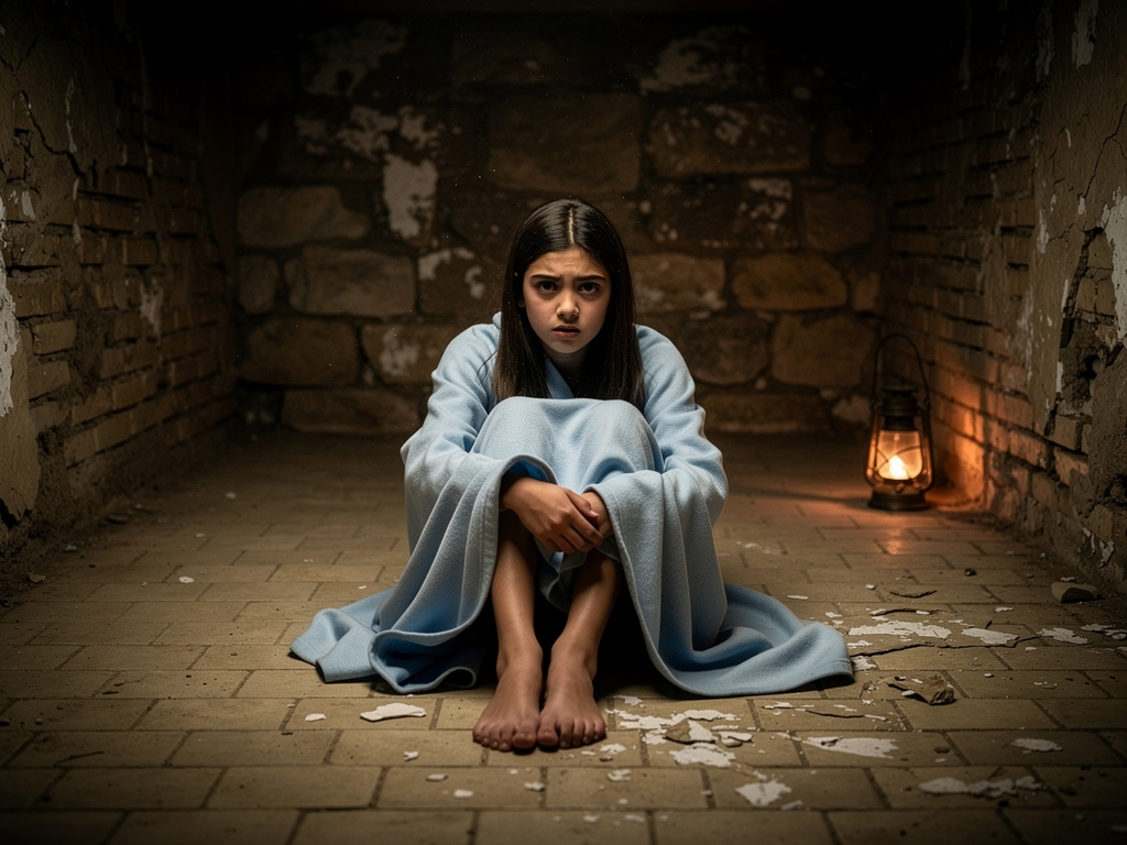 وأصبح أكثر رعبًا.
سمعت صوتًا يقول لا مفر الآن.
تذكرت نصيحة جدتها لا تخافي من الظل بل واجهيه.
أغمضت عينيها ثم صرخت بقوة كبيرة 