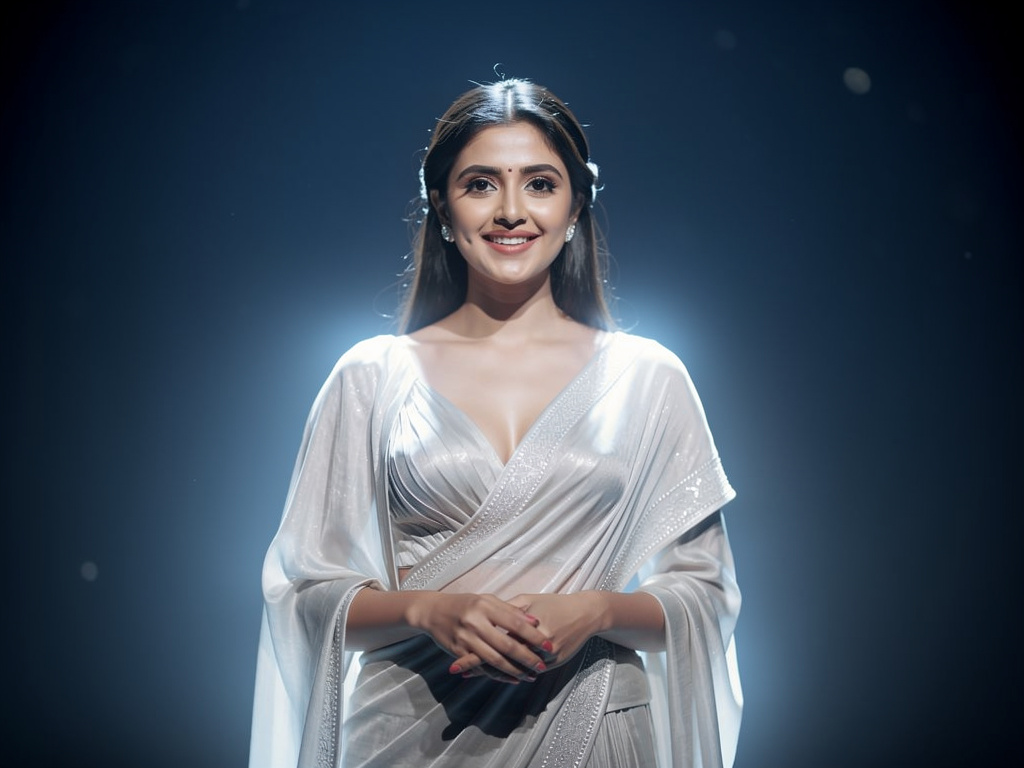 Surbhi Jyoti, shining bright,
Like a star in a soft moonlight.
On the screen she plays her part,
Touching every watching hear