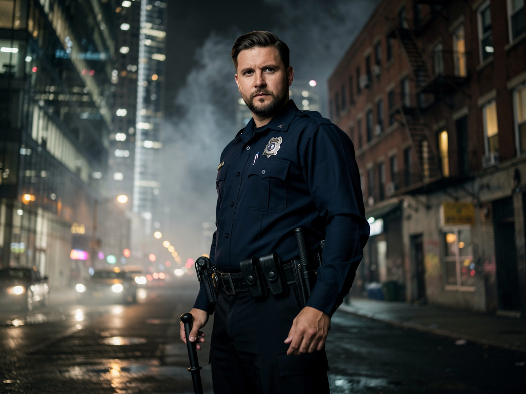 Imagine if: Imagine you are a normal police officer in a super hero movie and you are sent to fight the main villain.