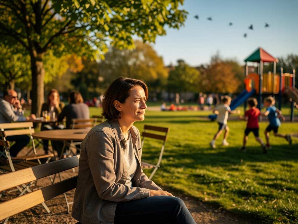 Children play with me for hours and go to a park. Then I talk to my husband for