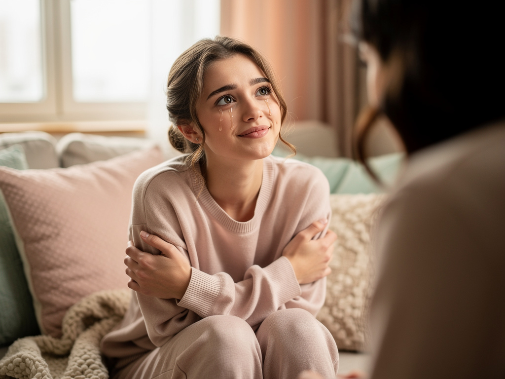 تخيل لو: اريد مشهد ليليان تريد ان تجرب فقط البكاء بحضن أحدهم.
ليليان: الأخت الصغري. عمرها ثمانية عشر. نمطها INFP. حساسة، نقي