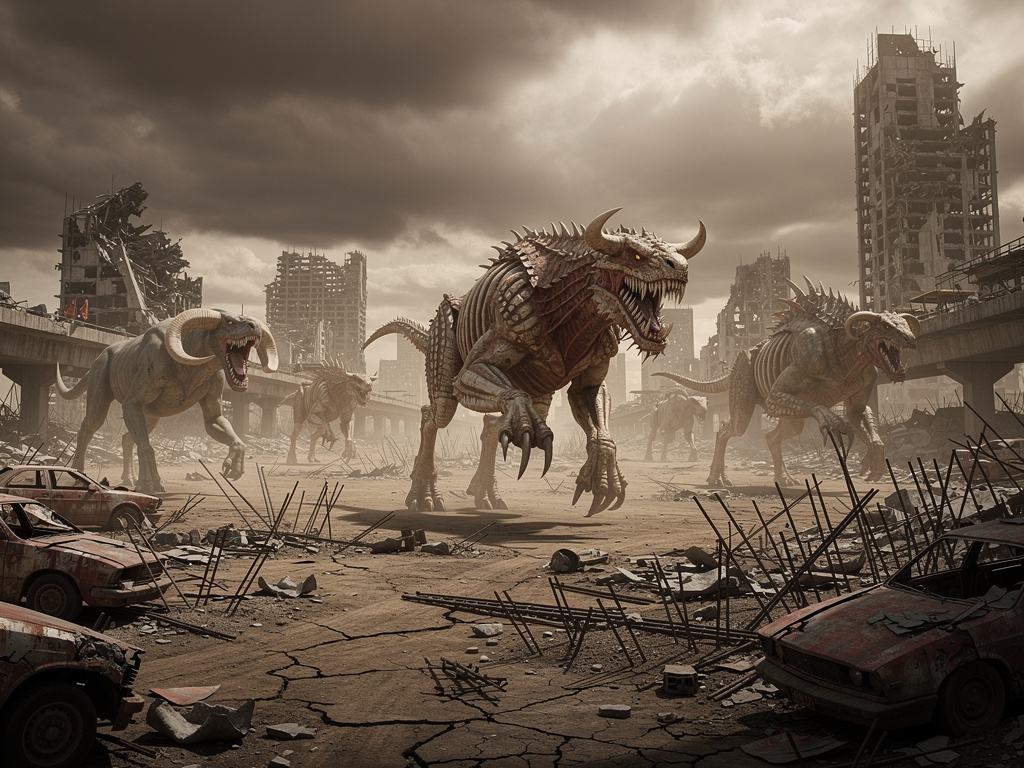 Imagine if: A long long time ago. Humans have turned the world into a completely war-torn land that caused almost all of huma