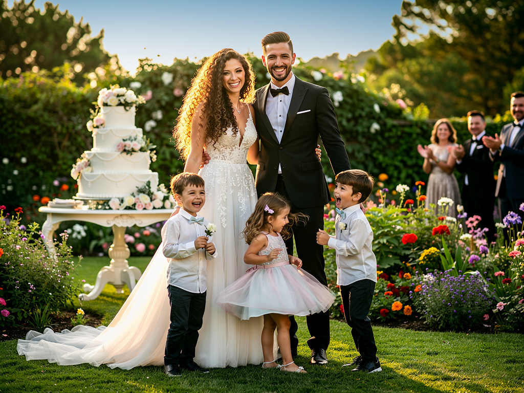 تخيل لو: بنت جميله تزوجت من رجل جميل و انجبوا اطفال اجمل