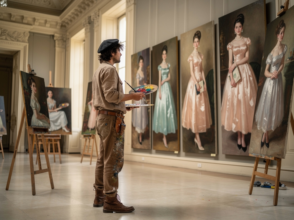 Il était un artiste renommé. On parlait de lui sur tous les plateaux. Ses tableaux étaient exposés dans tous les musées.