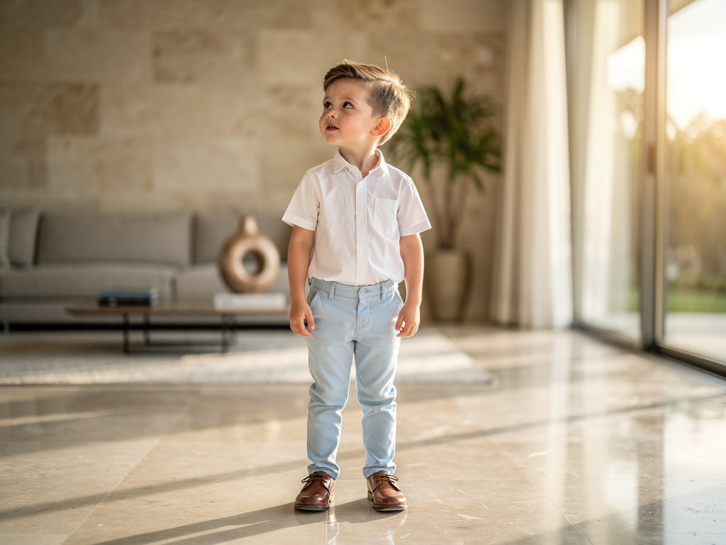 a beautiful little boy CREATE A MORE BEAUTIFUL IN HER HOUSE
