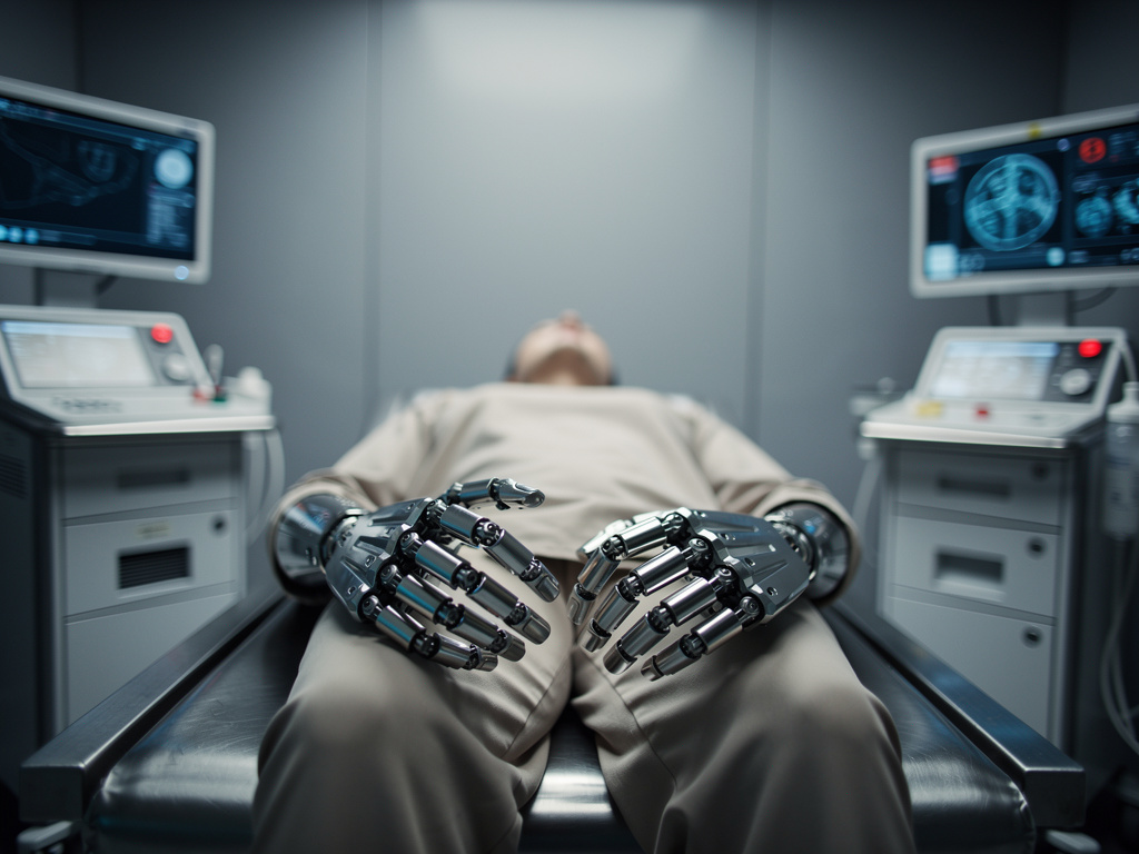 Imagine if: You woke up, but something is wrong. You look at your hands and see that they are metal. You look around; this is