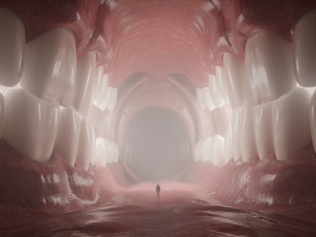 Imagine se: Imagine-se dentro de uma boca e a sociedade fosse baseada nisso e a realidade fosse um sonho.