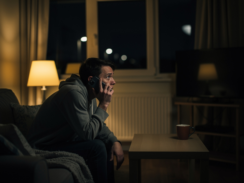 تخيل لو: انك بالبيت لحالك وجاك اتصال بنص الليل وقالك انا بشوفك واعطاك علامة ما يقدر حد يشوفها الا لو كان معاك.